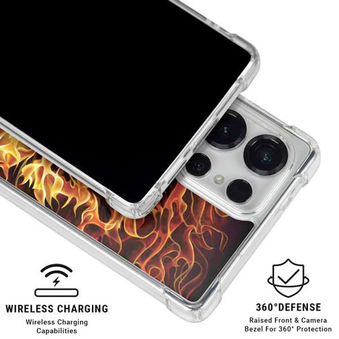 Fire Tiger by Tom Wood Galaxy S25 Ultra Clear Case